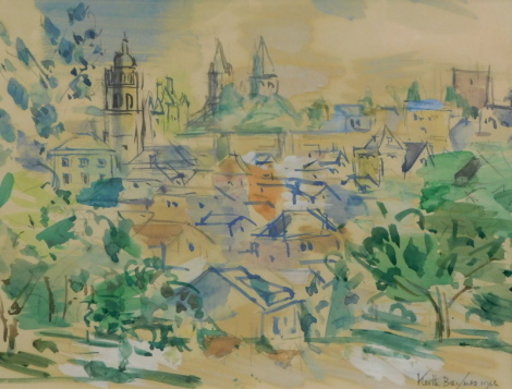 Keith Baynes (1887-1977). Lockes Indre et Loire, watercolour, signed and dated 1966, 25cm x 31cm.