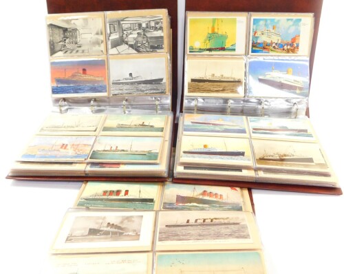 Deltiology. An extensive collection of Maritime Cruise Liner postcards, including P & O., and White Star Line., The Orient Royal Mail Line., Orient Line., some Titanic commemorative cards., Union Castle Line., cruise line interiors and pastimes., Canadian