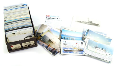 Maritime photographs and postcards, Merchant, Marine, Royal Navy, tall ships, etc. (a quantity)