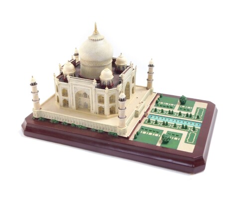 A Lennox sculpture of The Taj Mahal, Great Castles of The World, c1995, boxed, 20cm wide, 30cm deep.