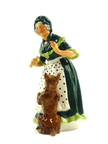 A Royal Doulton figure modeled as Old Mother Hubbard HN2314.