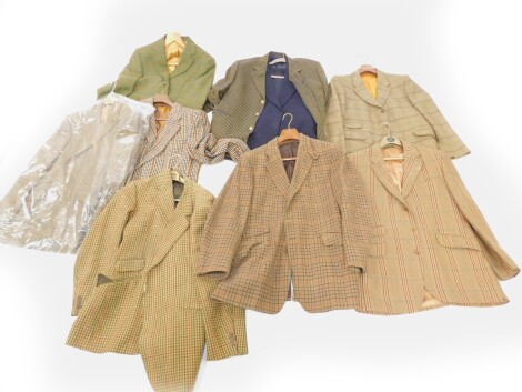 Gentleman's Harris Tweed and other informal jackets, including Foxleigh., Sports Saxony., Daks., and Magee.