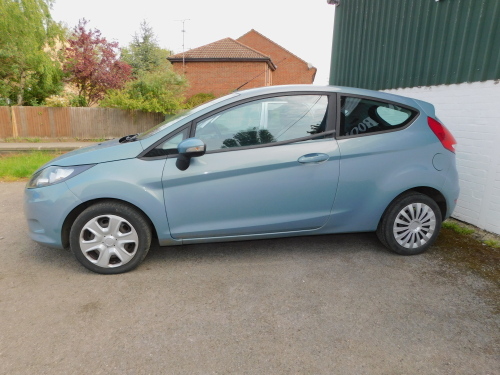 A Ford Fiesta Style Plus 80, Registration NL09 LFY, three door hatchback, petrol, 1242cc, blue, first registered 8th April 2009., recorded mileage approx 69941. To be sold upon instruction from the Executors of R Dickinson (Dec'd)