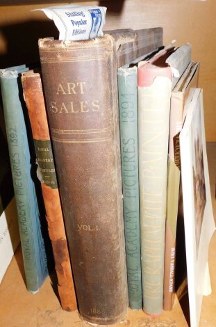 Various art related books, to include The Victorian Watercolour by Rory Bastille Adams, Pre Raphaelite Painter, Royal Academy Pictures 1894, Art Sales vol 1 1888, Royal Academy Pictures 1893-94, The Victorian Artist and Royal Academy Pictures 1892. (7)