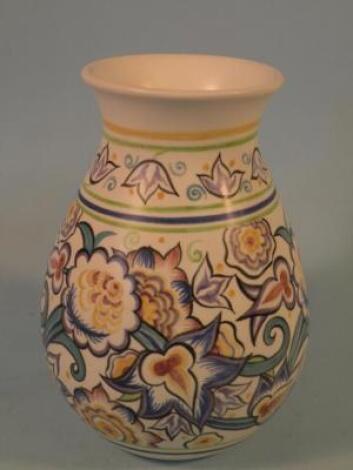 A modern Poole pottery "retro" Venetian vase