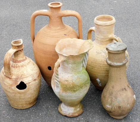 Various amphora and other garden pots. (AF, 5)