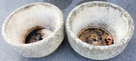 Two Willow lodge Crofts Limited Gloucestershire stoneware planters, 29cm high x 49cm wide.