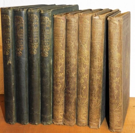 Dugdale (Thomas) Curiosities of Great Britain England and Wales Delineated, lacks vols 8 and 10 (of 12), engraved titles, engraved plates, folding engraved maps, hand coloured in outline, original publisher's cloth, 4to, n.d.