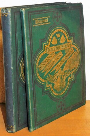 Kine (Thomas Chambers) Nottingham Castle, Military Fortress, A Royal Palace, A Mansion, A Blacken Ruin...., pages ruled in red throughout, mounted photographic plates, publisher's cloth, 1876; and supplement, 1879. 4to. (2)