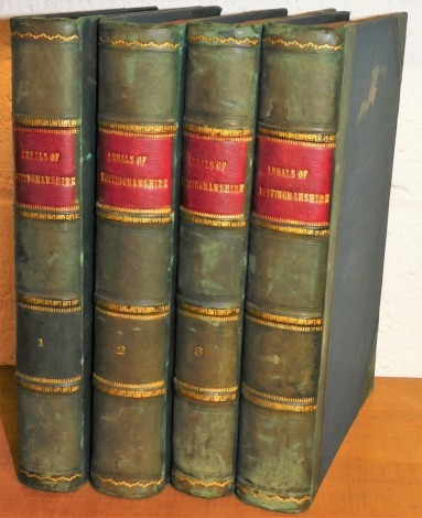 Bailey (Thomas) Annals of Nottinghamshire, History of The County of Nottingham....., 4 vol, folding map.