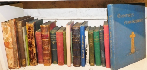 Derbyshire.- A shelf of mixed topographical works of Derbyshire and Derbyshire and Derbyshire villages.