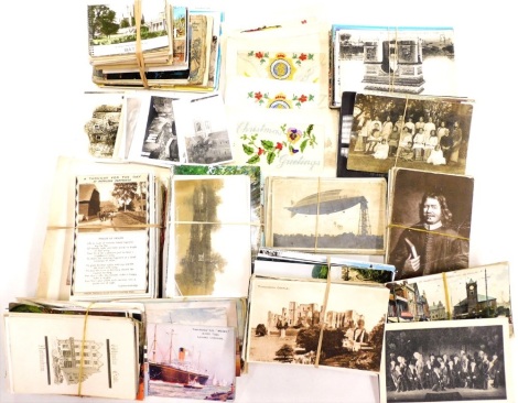 Postcard.- A shoebox containing mixed selection of postcards, mainly Nottinghamshire related.