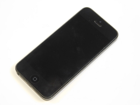 An Apple iPhone 5, in black, 32GB.