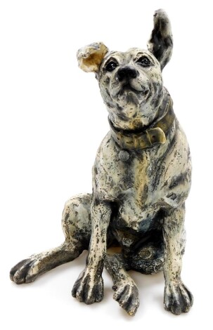 An April Shepherd Fine Art sculpture of a dog, entitled Ever Hopeful limited edition number 62 of 295, boxed, 32cm high.