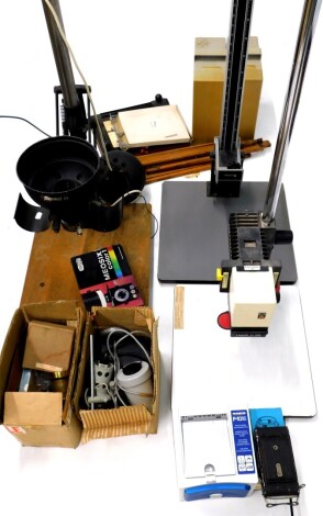 A quantity of photographic equipment, to include an enlarger, etc.