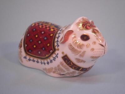 A Royal Crown Derby porcelain figure of a guinea pig