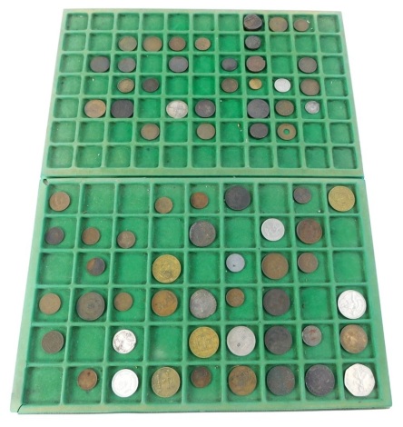 A quantity of miscellaneous World and British coins, to include some silver, etc.