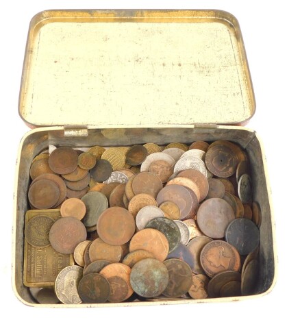 A quantity of British, foreign and other coins, tokens etc.