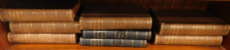 Lydekker (Richard), The Royal Natural History, six volumes, leather bindings, and two volumes of Greater London, by Walford (Edward), published 1898, blue bindings.