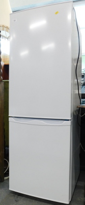 An Essentials fridge freezer.