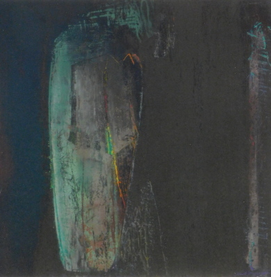 •Kenneth Draper (b.1944). Tomb, pastel on paper, signed, titled and dated 1993 verso, 32cm x 35cm. Artist label verso. - 4