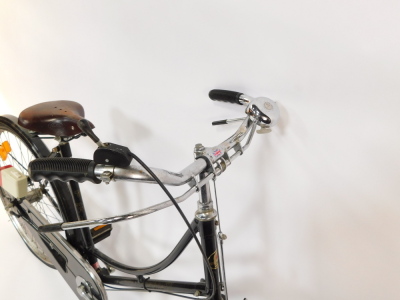 A Pashley Princess Sovereign lady's bicycle, black framed, with Concorde Lepper leather seat, serial numbered frame 92287. - 2