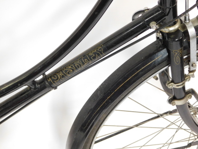 A Pashley Princess Sovereign lady's bicycle, black framed, with Concorde Lepper leather seat, serial numbered frame 92287. - 5