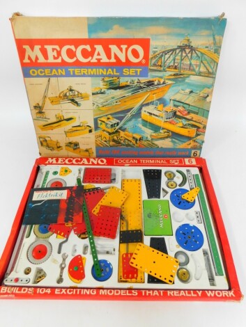 A Meccano Ocean Terminal Set No 6, boxed.