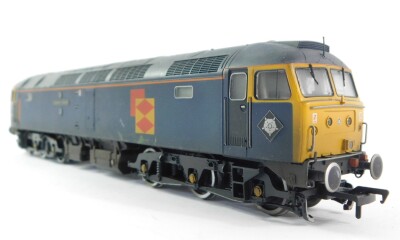 A Bachmann Branch Line OO gauge locomotive Class 47 Diesel 47145 'Merddin Emrys', Railfreight General Sector, BR blue, DCC, boxed. - 6