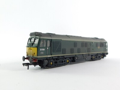 A Bachmann Branch Line OO gauge locomotive Class 25/1 Diesel D5183, BR green, DCC, with sound, 32-330DS, boxed. - 5