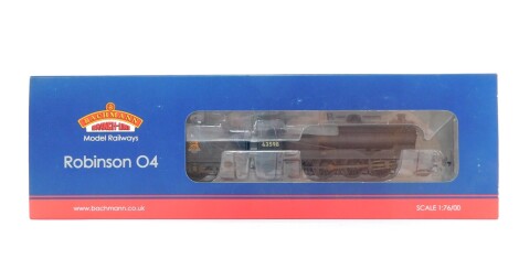 A Bachmann Branch Line OO gauge locomotive Robinson 04 63598, BR black early emblem (weathered), DCC, 31-004, boxed.