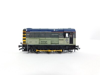 A Hornby OO gauge Class 08 Diesel locomotive, BR Railfreight, 08661, 'Europa', DCC with sound (Decoder Fitted), R3036XS, boxed. - 3