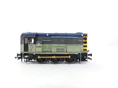 A Hornby OO gauge Class 08 Diesel locomotive, BR Railfreight, 08661, 'Europa', DCC with sound (Decoder Fitted), R3036XS, boxed. - 6