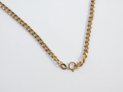 A 9ct gold curb link neck chain, 48cm long, 5.8g. - 2