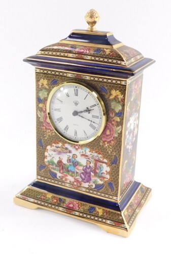 A Masons ironstone Imperial Mandarin clock, limited edition 277/950, for Compton and Woodhouse, 24cm high, 16cm wide.