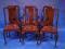 A set of six (5 + 1) early 20thC Queen Anne design dining chairs<br