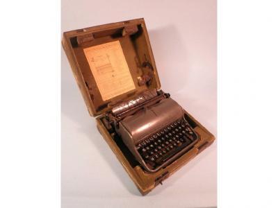 An Olympia field typewriter