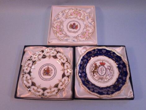 A Royal Crown Derby Limited Edition plate commissioned by Govier's of Sidmouth