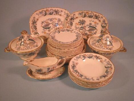 A Masons ironstone "Palladian" pattern part dinner service