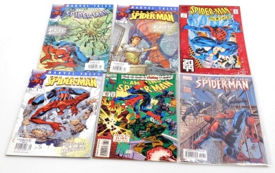 A group of Marvel Spiderman comics, to include Sins Past part 4, no.383 November, no.321, 1st September, 2nd October, 3rd November, 4th December, 3rd November, 258 Feb, 242 Jan 97, 17th December, 385 Jan, one 1st November direct edition 00511 issue 5, 6, - 2