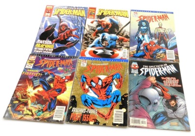 A group of Marvel Spiderman comics, to include Sins Past part 4, no.383 November, no.321, 1st September, 2nd October, 3rd November, 4th December, 3rd November, 258 Feb, 242 Jan 97, 17th December, 385 Jan, one 1st November direct edition 00511 issue 5, 6, - 4