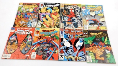 A group of Marvel Spiderman comics, to include Sins Past part 4, no.383 November, no.321, 1st September, 2nd October, 3rd November, 4th December, 3rd November, 258 Feb, 242 Jan 97, 17th December, 385 Jan, one 1st November direct edition 00511 issue 5, 6, - 5