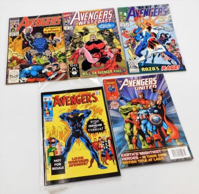 A group of Marvel Comics relating to Thor, The Avengers and Nick Fury Shield, to include the Avengers 6th June 2001 1, 351 late August, 73 August and 310 mid November, Thor 18, 1993, 16,1991, 1, September and 1 June, Shield 17th November, 16th October, 15 - 5