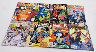 A group of Marvel Comics relating to Fantastic Four, Dare Devil, Dark Hawk and others, Fantastic Four 368 September, #2 May 97, 7 and 371 December, Daredevil May 375, 321 October, 9 1990, 14 April, Venom 3 April, 6 July, The Sensational She Hulk 29 July, - 3