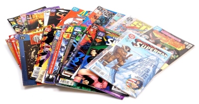 A group of DC Comics, relating to Superman, Batman, Justice League and others, Superman 118, 535, 36 (1996), 37 (1994) and 36 (1996), Batman September 2002, January 2001, 12th May 2004 7, 36, 535 vol 2 #1, no.3 May 92, 0 October 94, 122#700 and no.5 March