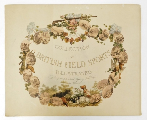 An Orme's poster, the collection of British field sports illustrated, coloured book plate, unframed, 46cm x 66cm.