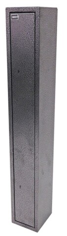 A Boxx 4 gun safe, with two sets of keys, 134.5cm high, 20cm wide, 22cm deep.