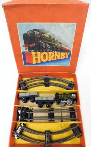 A Hornby O-gauge goods train set number 20, boxed.