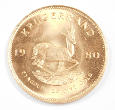 A South African full Krugerand 1980, 34g.