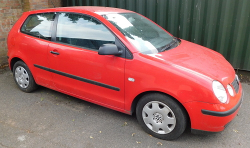 A VW Polo E 1.2, Registration FE02 XSG, first registered 19/03/2002, three door hatchback, petrol, 1198cc, 44,698 recorded mileage,  no MOT (expired 10/04/19), V5 present, red. Upon instructions of Solicitors Acting for Court of Protection.